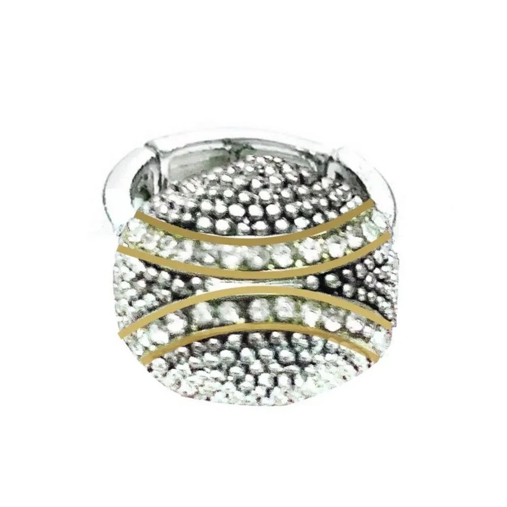 Cubic Zirconia Stretch Cocktail Ring